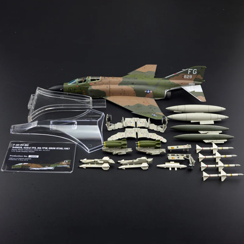 1/72 Mjerilu Lijevanje pod pritiskom F-4C F4C Metalnih legura Borac Model Aviona Igračka Za zbirke