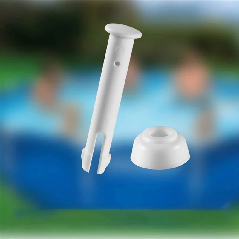 12 Kom Plastičnih Spojeva zatika za bazen i gumene zaptivke za Nadzemni dijelovi bazen Intex sa okruglim okvirom 28270-28273 (2,36 inča)