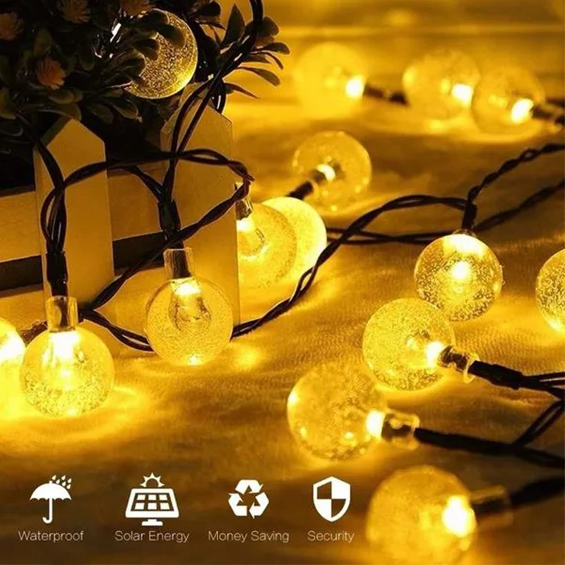 20 30 50 100 LED vanjski solarni gudački lampa 2,3 cm, nevjerojatan svjetla IP65, vodootporan гирлянда, Božićni ukras, vjenčanje lampa, dvorište