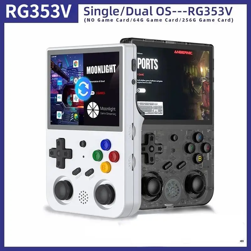 2023 Novi handheld konzola RG353V u retro stilu, 3,5-inčni gaming konzola 640 * 480, двухсистемная prijenosni konzole za video-igre Linux, hitna prodaja