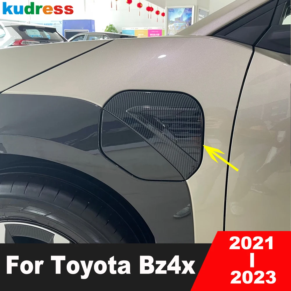 Auto Maska Poklopca spremnika goriva Na Plin Za Toyota Bz4x 2021 2022 2023 Od Karbonskih Vlakana Gasonline Ukrasne Formiranje Poklopac Vanjski Pribor