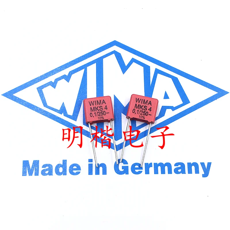 Besplatna dostava 10шт/30шт WIMA Njemačka kondenzator MKS4 250V 0,1 ΜF 250V 104 100nf P = 7,5 mm