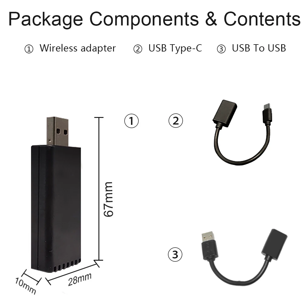 Bežični adapter CarPlay USB Carplay Dongle Uređaj Audio Media player Adapter telefonski priključak Android Radio Auto Oprema