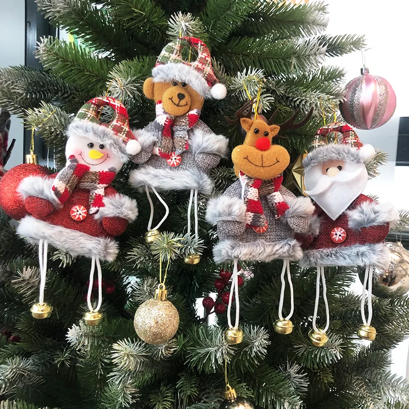 Božićno lutka s ovjesom u obliku zvona, нетканая lutka, Ukras za Božićnu božićno drvce, Božićne lutke, vrećaste igračke, Blagdanski poklon za Novu godinu, Dekor za vaš dom trgovine