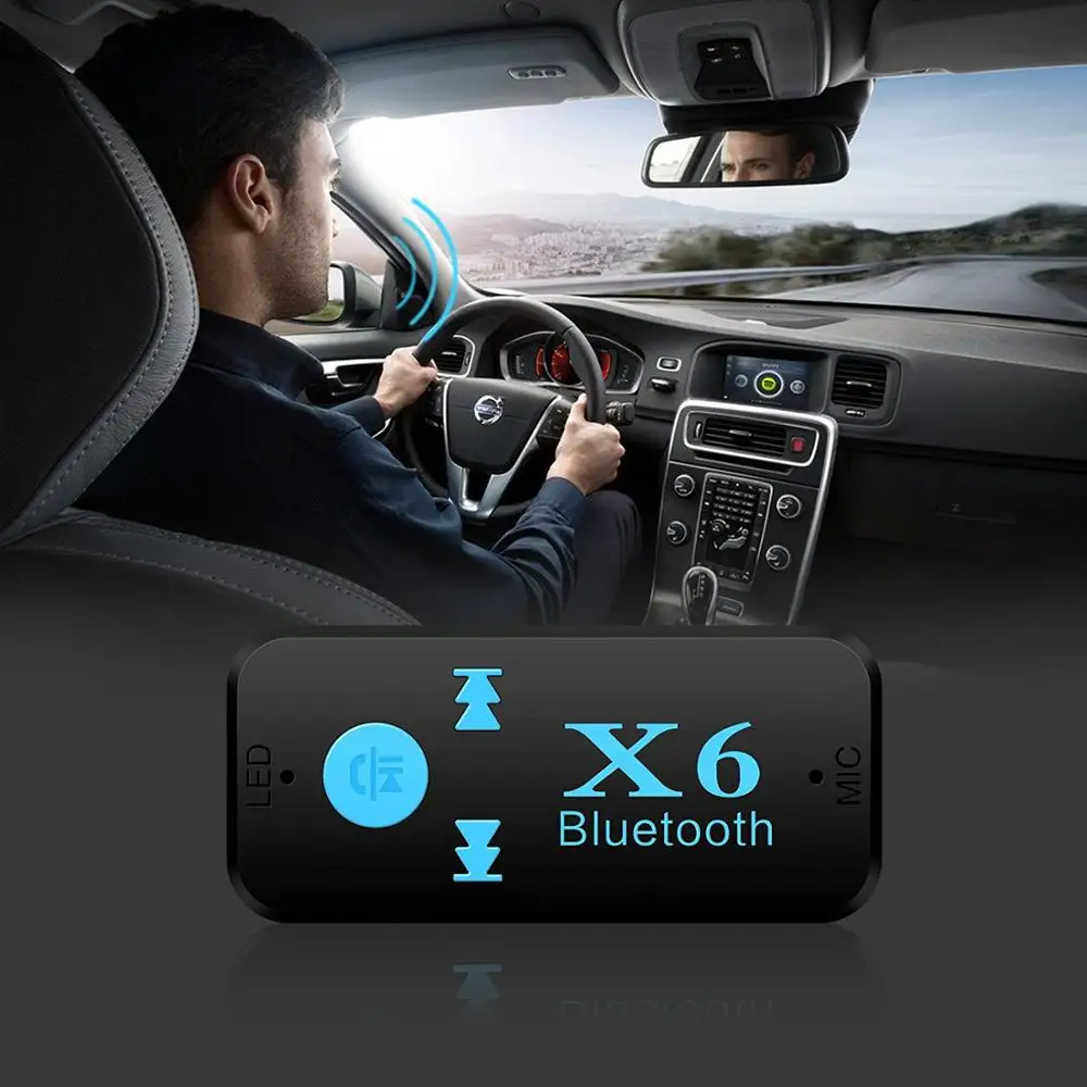 GIAUSA X6 Univerzalni Bluetooth prijemnik V4.1 Podržava TF kartice za telefoniranje bez korištenja ruku Music Player Telefon za Automobil AUX Ulaz/Izlaz MP3 Music Player
