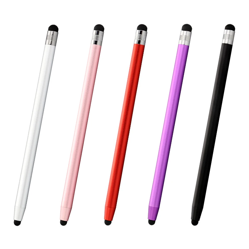 Kapacitivni stylus 2 u 1 s gumenim savjete, olovka-olovka za uređaje iPhone i Android
