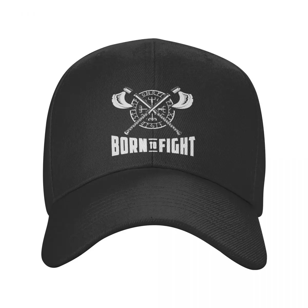 Klasična kapu Born TO Fight Viking za muškarce i žene, prozračna šešir za tatu, kape za nastupe