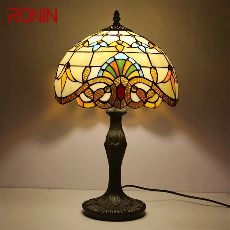Lampe za RONIN Tiffany od led vintage Stakla u Boji, društvene krevet lampa, Moderan Ukras Za dom, dnevnog boravka, Spavaće sobe, Hotela