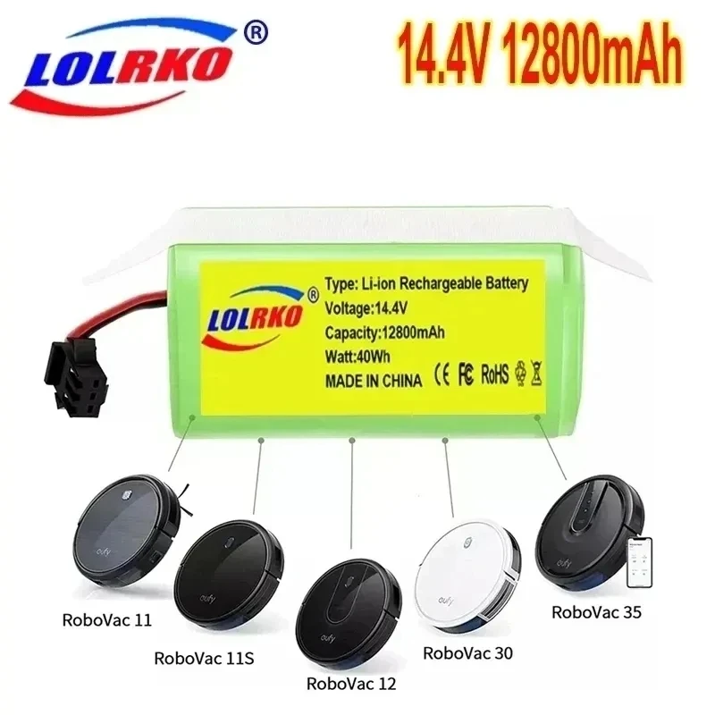 Litij-ionska baterija 14,4 V 9.8 Ah za Cecotec Conga Excellence 950 990 1090 Ecovacs Deebot DN621 601/605 Eufy RoboVac 35C Panda i7-V710