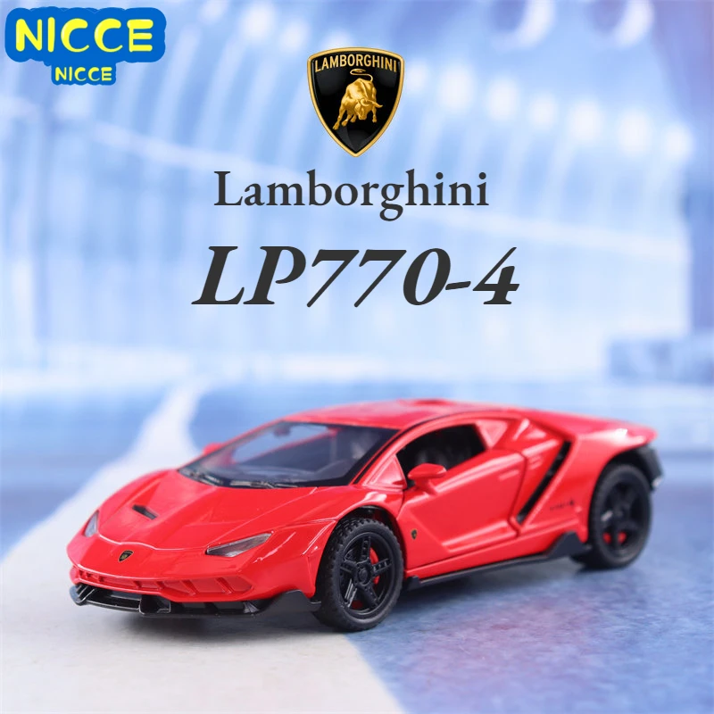 Nicce 1:32 Lamborghini LP770-4 Sportski Automobil, da se Baci pod pritiskom Od Metalne Legure, Model Automobila, Zvuk, Svjetlo, Flip Zbirka, Dječje Igračke Na Poklon A226