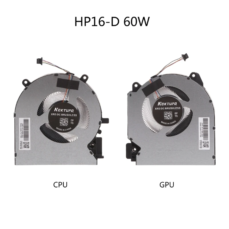OFBK Metalni GPU, CPU Cooler ventilator Hladnjaka za laptop HP16-D 60 W Ventilator hladnjaka