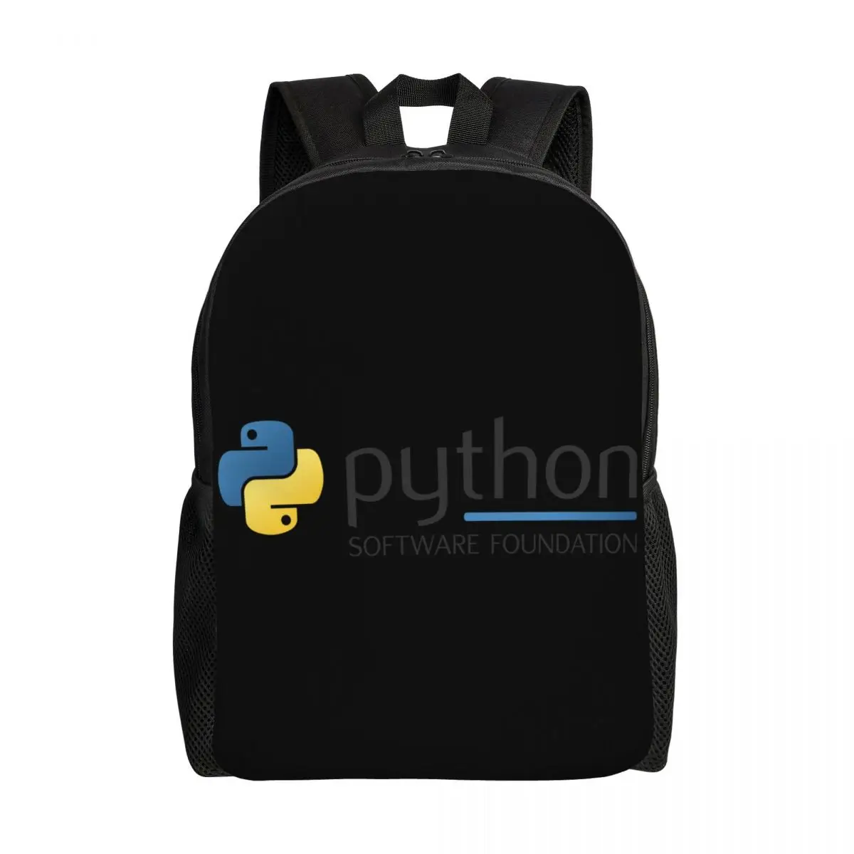 Ruksaci s logotipom Python za programiranje, školske torbe za studente, torba za knjige je pogodan za 15-inčni laptop, torbe za programere računala