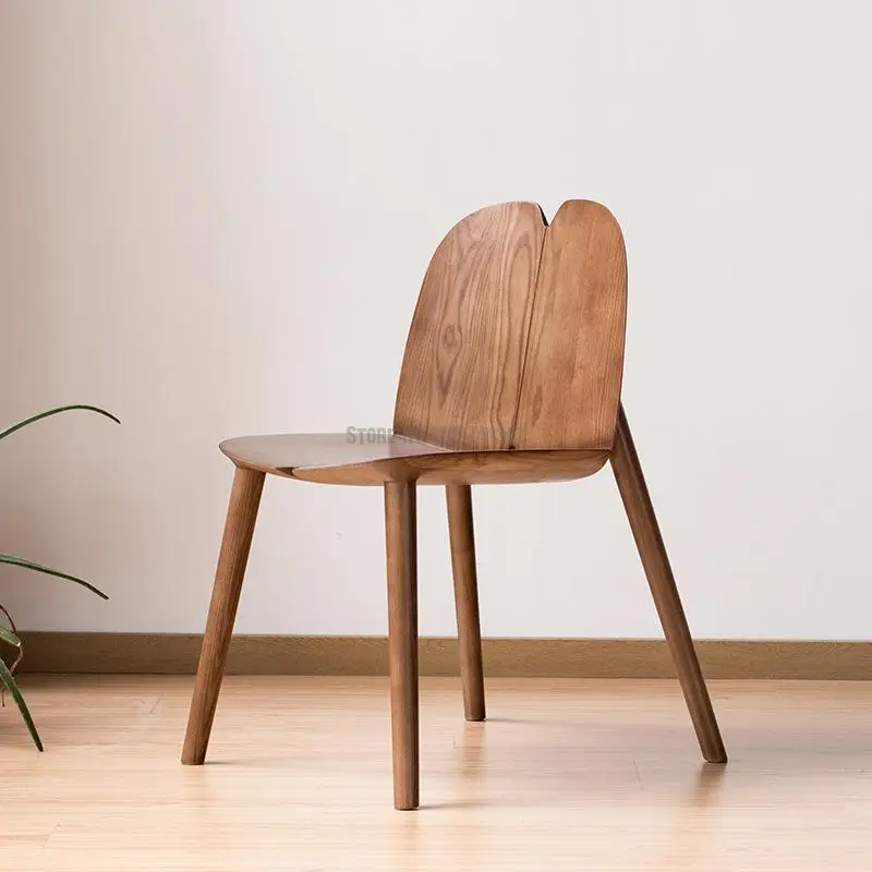 Skandinavski Potrošačke stolica od punog drveta, Dizajn blagovaona stolice za restoran, Moderan minimalistički stolica sa naslonom