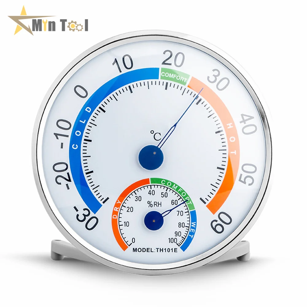 Termometar-hygrometer od nehrđajućeg čelika Ulične termometri Термогигрометр Mjerni instrumenti Alat za kućnu ponude