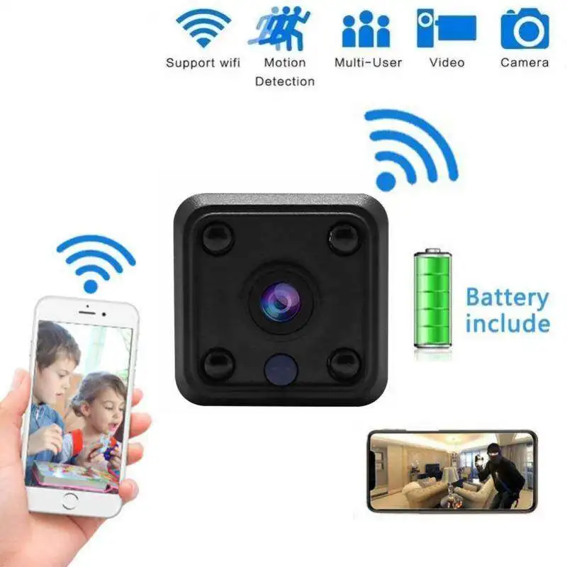 X6 WiFi Mini-kamera HD 1080P Bežična kamera za video nadzor sa Wi-Fi noćni vid Pametna Kuća Микрокамера za dom