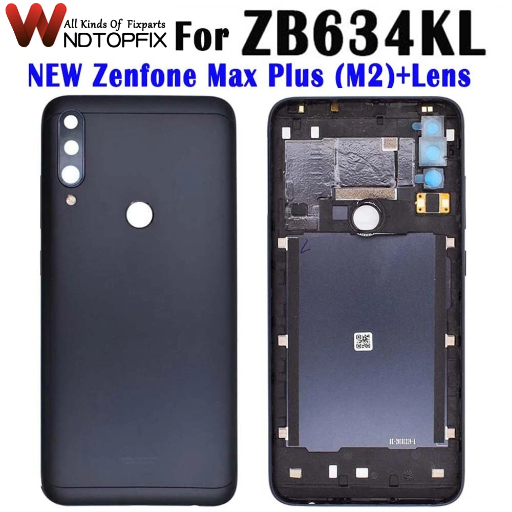 Za Asus Zenfone Max Plus (M2) ZB634KL Stražnji Poklopac pretinca za baterije Rezervni Dijelovi Za Asus Zenfone Max Shot ZB634KL stražnji poklopac kućišta