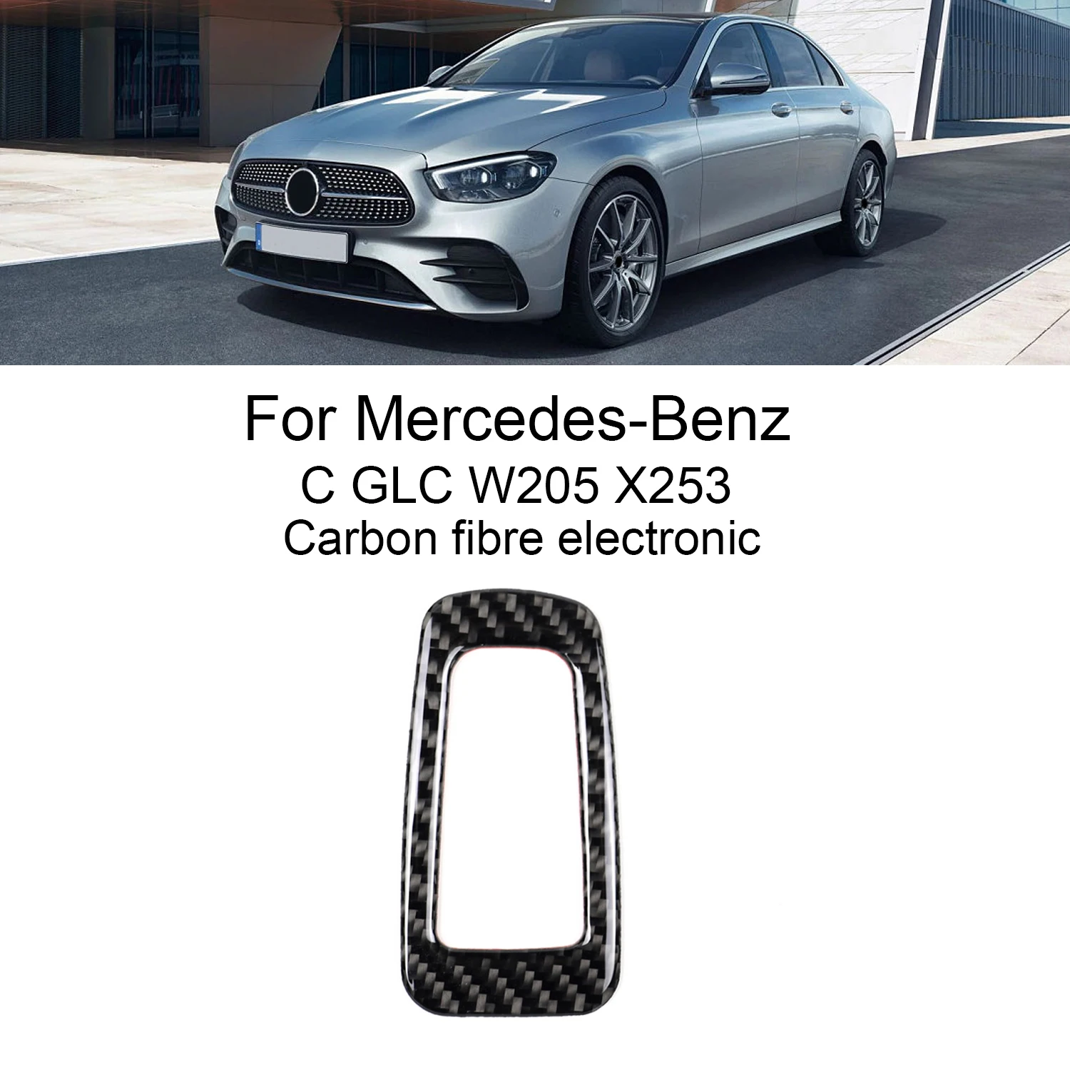 Za Mercedes Benz C GLC Class W205 X253 E-mail Ručne Kočnice Od Karbonskih Vlakana P Gumb Završiti Okvir Oznaka Pribor Za Unutrašnjost Automobila