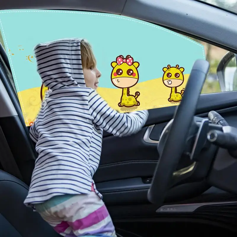 Zavjese na prozor automobila, Dječji magnetska zavjese na prozor automobila, zaslon na prozor automobila, Univerzalni sunčane rolo vrata sa zaštitom od sunca i uv zračenja za djecu